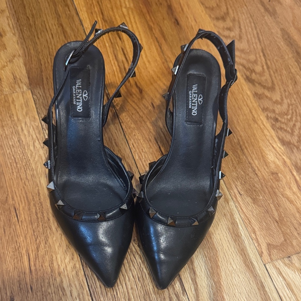 Valentino Black Studded Heels